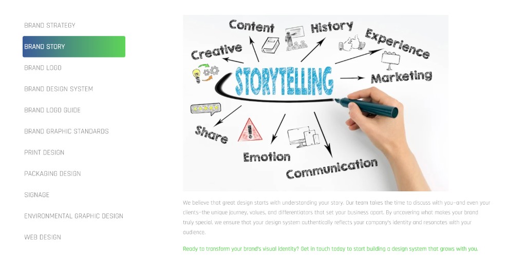 Brand storytelling illustration