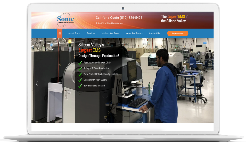manufacturing website design yakima